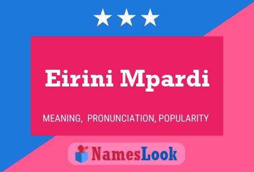 Eirini Mpardi Naam Poster