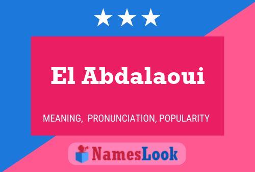 El Abdalaoui Naam Poster