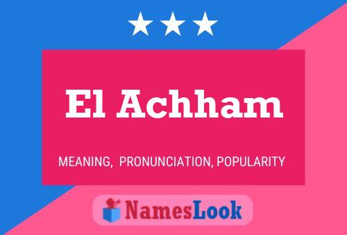 El Achham Naam Poster