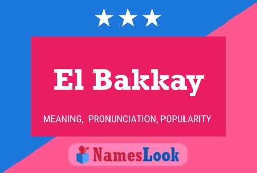 El Bakkay Naam Poster