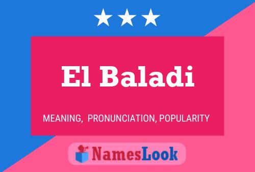 El Baladi Naam Poster