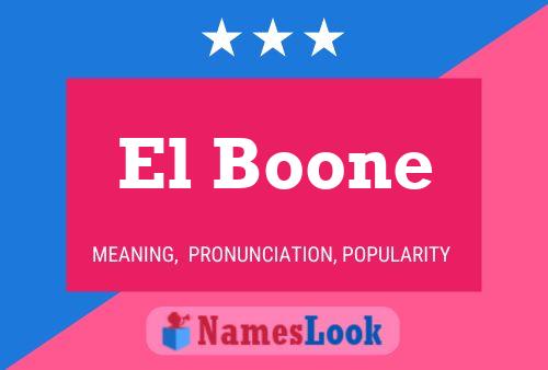 El Boone Naam Poster