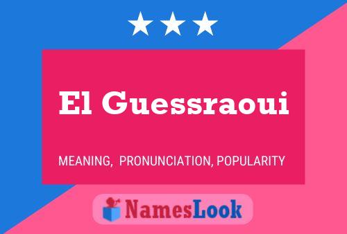 El Guessraoui Naam Poster