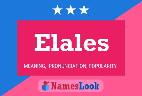 Elales Naam Poster