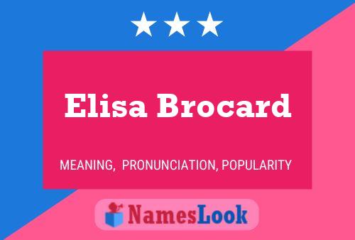 Elisa Brocard Naam Poster