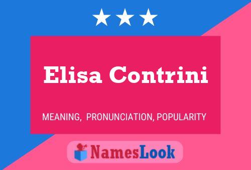 Elisa Contrini Naam Poster