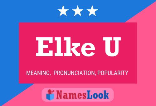 Elke U Naam Poster