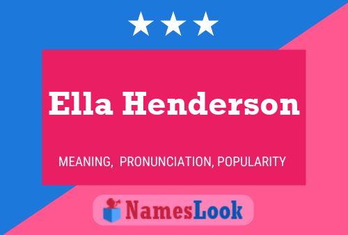 Ella Henderson Naam Poster