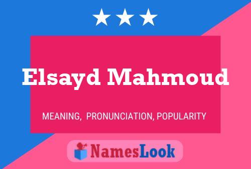 Elsayd Mahmoud Naam Poster