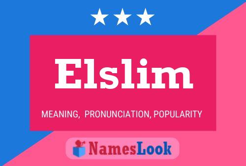 Elslim Naam Poster