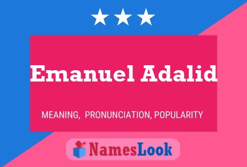 Emanuel Adalid Naam Poster