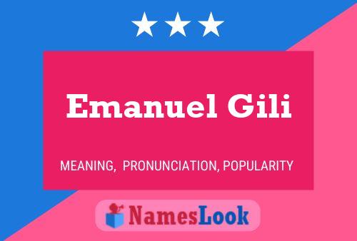 Emanuel Gili Naam Poster