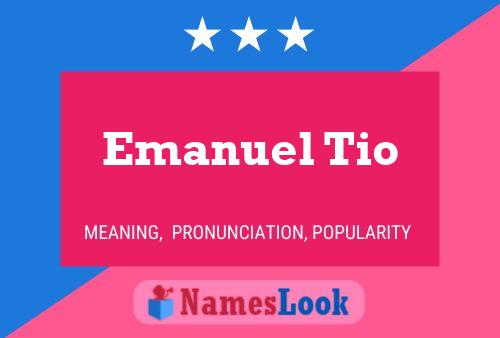 Emanuel Tio Naam Poster