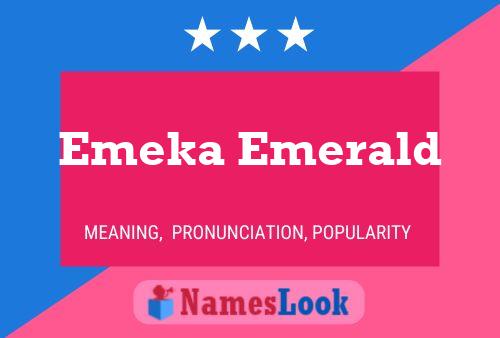 Emeka Emerald Naam Poster