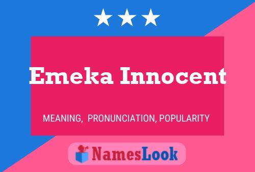 Emeka Innocent Naam Poster