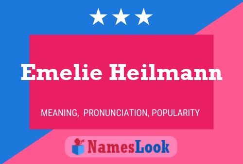 Emelie Heilmann Naam Poster