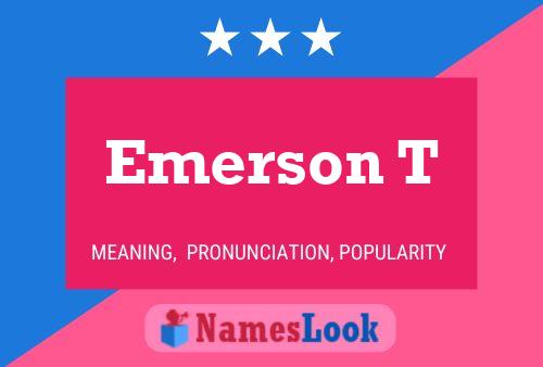 Emerson T Naam Poster