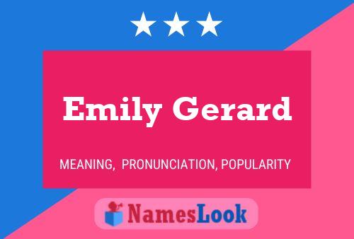 Emily Gerard Naam Poster