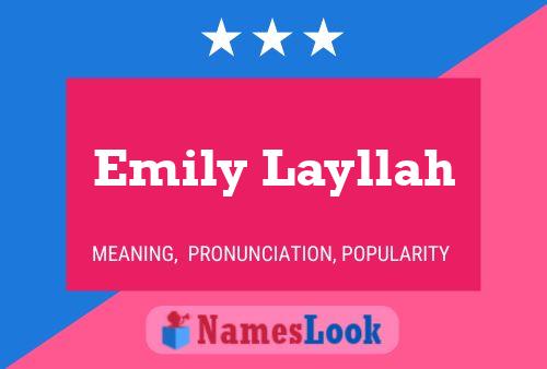 Emily Layllah Naam Poster