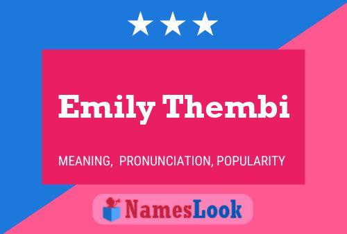 Emily Thembi Naam Poster