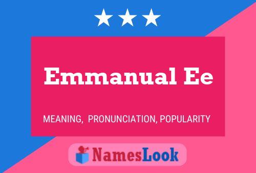 Emmanual Ee Naam Poster