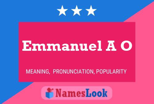 Emmanuel A O Naam Poster