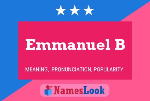 Emmanuel B Naam Poster