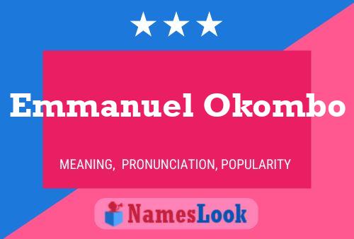 Emmanuel Okombo Naam Poster