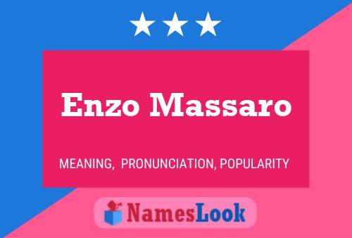 Enzo Massaro Naam Poster