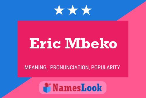 Eric Mbeko Naam Poster