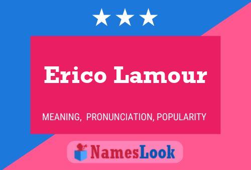 Erico Lamour Naam Poster