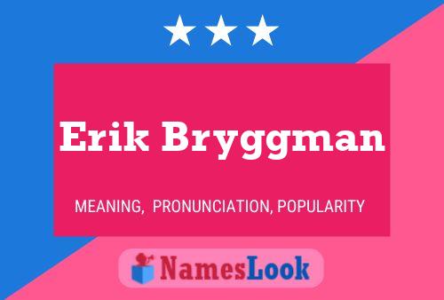 Erik Bryggman Naam Poster