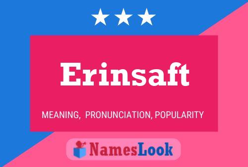 Erinsaft Naam Poster