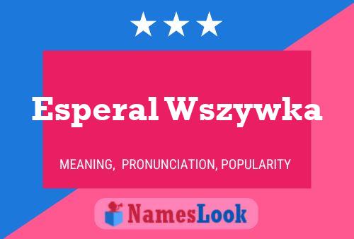 Esperal Wszywka Naam Poster