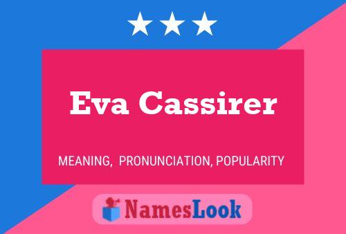 Eva Cassirer Naam Poster