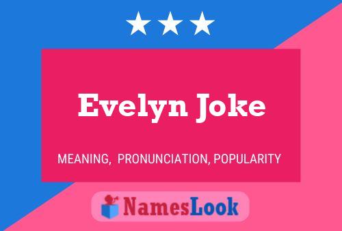 Evelyn Joke Naam Poster