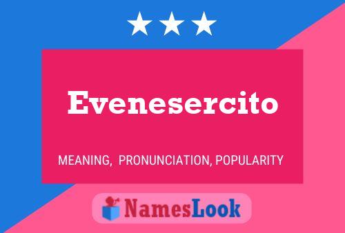 Evenesercito Naam Poster