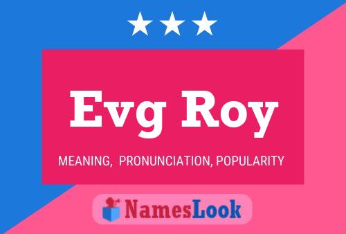 Evg Roy Naam Poster