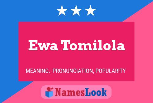 Ewa Tomilola Naam Poster