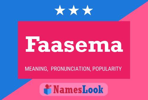 Faasema Naam Poster