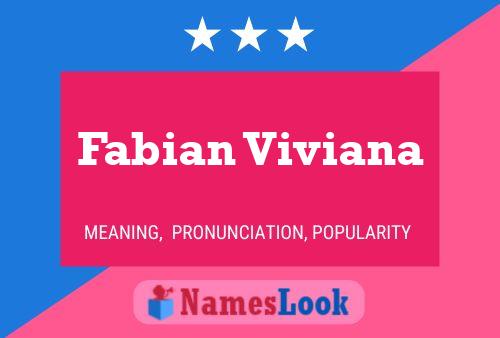 Fabian Viviana Naam Poster