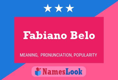 Fabiano Belo Naam Poster