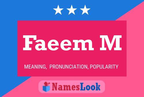 Faeem M Naam Poster