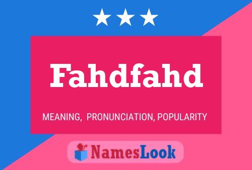 Fahdfahd Naam Poster