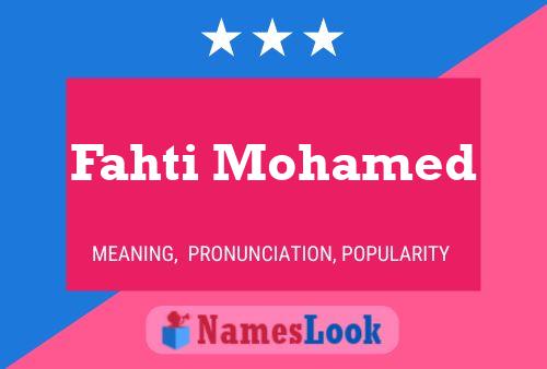 Fahti Mohamed Naam Poster