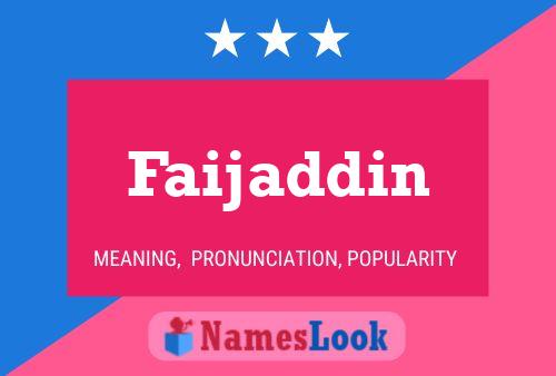 Faijaddin Naam Poster