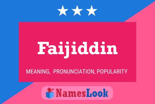 Faijiddin Naam Poster