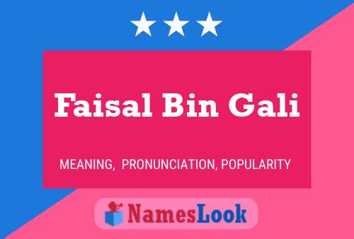 Faisal Bin Gali Naam Poster