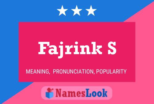 Fajrink S Naam Poster