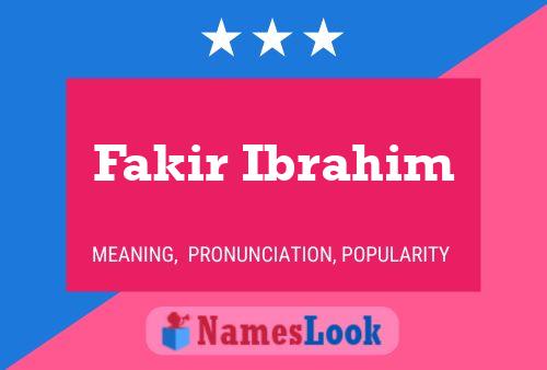 Fakir Ibrahim Naam Poster